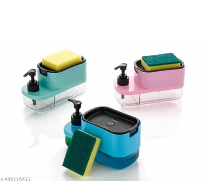 Multipurpose Liquid Soap Dispenser & Scrubber
